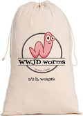 Red Wigglers Composting Worms - 1/2lb Red Worms for Composting Bin, for Plants or Gardening, Compost Worm for Soil Fertility & Worm Farm, Easy to Manage
