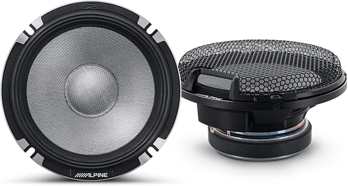 Alpine R2 Speaker Bundle - Two Pairs of R2-S653 6.5" R-Series Pro High-Resolution 3-Way Component Speakers