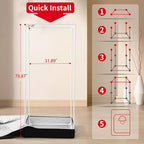 Portable Steam Sauna for Home,Personal Steam Room,Sauna Box,Home Sauna,Steam Sauna Tent for Steam Detox Relaxation Spa (Aluminum Film)