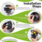 KAITAI Universal Weed Eater Head Replacement-Fit Left-Hand Thread,Easy Feed Trimmer Head Weed Wacker Head for Echo,Ego,Dewalt 20V,Stihl,Ryobi,with 14ft 095" Trimmer Line,6 Adapts,Simple Tap & Go