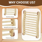 2 Pack Upgraded Sauna Backrest, Sauna Accessories, Sauna Backrest Infrared, Wooden Sauna Backrests Slip-Resistant and Ergonomic S-Shape, Barrel Sauna Backrest for Any Barrel or Infrared Sauna