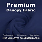 11FT Cantilever Umbrella with Base Large Curvy Outdoor Aluminum Offset Umbrella w/ 360° Rotation, UV Resistant Canopy for Patio, Garden, Backyard, Navy Blue
