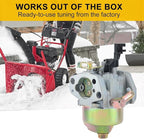 Panari 951-12705 Storm 2410 2620 Carburetor for Troy-Bilt Storm 2410 2420 2620 2690 24'' 26'' 179cc 208cc Craftsman Cub Cadet MTD Snowblower parts Replace 951-14026A 751-10974 31AM62N2711 Carb