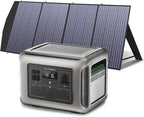 ALLPOWERS R2500 Portable Power Station with SP033 Solar Panel, 2500W 2016Wh LiFePO4 Solar Generator with 200W Panel Included, Solar Power with UPS Function, Fast Charging, 30A RV Port