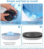 6ft Pool Pillows for Above Ground Pools, Heavy Duty Swimming Pool Air Pillow 0.3mm Thickened Pool Closing Winter Kit Pool Cover Float Balloon with String Repair Tape for Winterizing Ice Equalizer