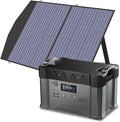 ALLPOWERS S2000 Pro Solar Generator with SP027 Panel Included 2400W MPPT Portable Power Station with Foldable Solar Panel 100W, Solar Backup Power for Van House Outdoor Camping