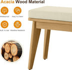Acacia Wood Outdoor Dining Set