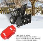 2Pcs Universal Snow Blower/Thrower Skid Shoes 02483859 for MTD John Deere Ariens Skid Plates 2459900 2483859
