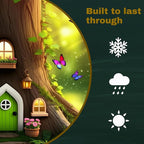 Set of 6 Fairy Garden Door Miniature Garden Decor Outdoor Garden Accessory for Gardens Gate Decoration in Yard Landscaping and Indoor Decor