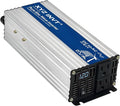 1200W Pure Sine Wave Power Inverter DC 12V to AC 110V/120V, 2400W Peak, Car/Truck Power Converter for Solar, Home, Vehicle & Rechargeable Devices with LED Display