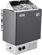 VEVOR Sauna Heater, 3KW 220V Electric Sauna Stove, Steam Bath Sauna Heater with Built-in Controls, 3h Timer and Adjustable Temp for Max. 70-141 Cubic Feet, Home Hotel Spa Shower Use