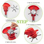 New Steel Wire Model Weed Wacker Head, Steel Wire Grass Weed Eater Blades, Universal Steel Wire Weed Grass Trimmer Blade Remover Tool for Electric Battery Powered String Trimme (2, 6 Blades)