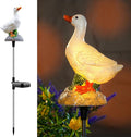 Solar Porch Goose Statue Garden Decor, 29 inch with Motion-Activated Sound Outdoor Decor for Lawn Patio Yard Balcony - Unique Gift for Garden Lovers