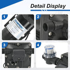 5.0 GPM 115V AC 55 PSI Revolution Water Pump with Pressure Switch Compatible with Camper, RV, Shower, Sprayer