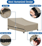 SIRUITON Garden Patio Rattan Daybed Cover Patio Bed Cover 69" W x 71" D x 31.5" H,Heavy Duty 420D Oxford Waterproof Outdoor Double Sofa/Patio Bed Lounger Covers