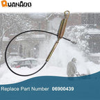 Auger Control Cable 06900439 for Ariens Gravely fits Ariens Gravely Power Brush Deluxe Pro 24 28 30 36 Snow Blower Traction Cable Replacement