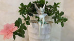 Fairy Garden Figurines Outdoor,Sitting Fairy Statues,Resin Garden Sculptures & Statues,Angel Figurines for Outside(White)