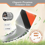 Cluparis 155 Sawtooth Trimmer line Heavy Duty for Push String Trimmer 3-Pound, 0.155" Nylon Weed Eater String .155-inch-by-308-ft Commercial String Trimmer Line in Spool with Line Cutter