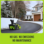 2 x 20V STEELITE Cordless Snow Blower, 20-Inch Snow Thrower Includes 2 x 4.0Ah Batteries & Charger, Ideal for Walkways and Driveways, Brushless Motor