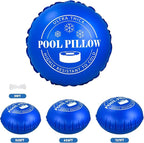 5 FT Pool Pillows for Above Ground Pools with 59 Ft Rope, 0.5mm PVC Cold-Resistant for Closing Winter, Winterize Pool Closing Kit Winter Pool Cover Pillow No Leak