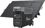FOSSiBOT Solar Generator F3600 Pro with 2x420W Solar Panel, upgraded 3840Wh Portable Power Station,LiFePO4 Battery Solar Generator,1.8H Fast Charging 5x120V AC for Home, Camping, RV, Emergencies