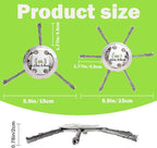 6 Inch Steel Wire Rotary Weed Brush Cutter Trimmer Head Weed Cutter Eater Blade for Moss Grass Rust Removal, Paving Stone, Pavement Joints or Driveway