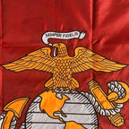 Jayus Embroidered US Marine Corps Military Flags 2x3 Outdoor - 340D Heavy Duty Nylon Double Sided USMC Flag Banner with 2 Grommets