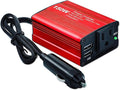 150W Power Inverter 12V DC to 110V AC Car Laptop Charger Fast Charger Converter with 2 USB Ports Car Laptop Charger, Car Adapter for Plug Outlet