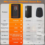 iTHERAU XL Sauna Box, Portable Sauna for Home, Steam Sauna Tent Full Body Personal Sauna Room with 3L 1200w Steamer, Upgrade Materials, Remote Control, 9 Levels Heat, 90 Mins Timer, Chair