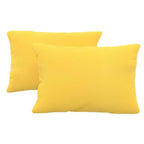 Covers & All Sunbrellla Outdoor Pillows for Patio Furniture, UV Fade Resistant & Waterproof Outdoor Sunbrella Lumbar Pillows, Set of 2 Inserts & Covers for Patios, Decks and Porches (Canvas Sunflower)