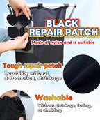 Heavy Duty Repair Patch Kit for Bounce House, Fabric, Tent, Canvas, Canopy, Pool Floats, RV Awning, Boat Covers, Waterproof, Clear and Black, 12PCS