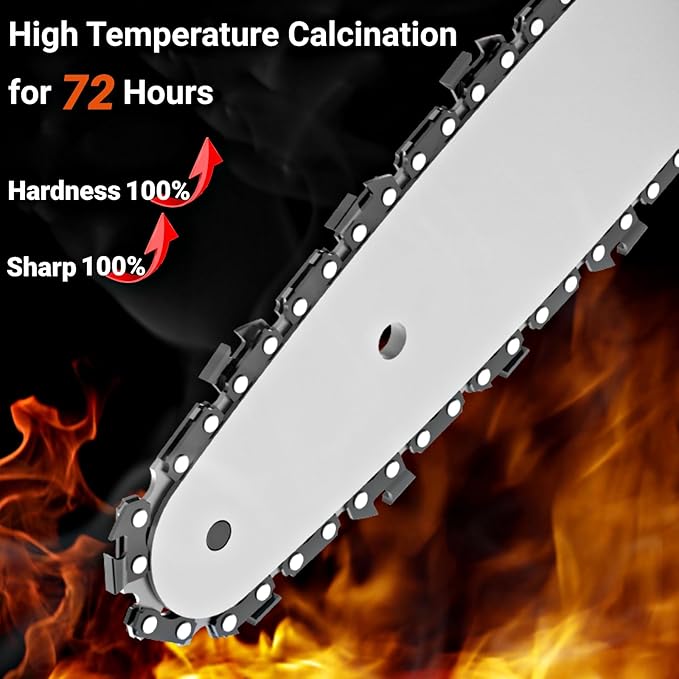 4-Pack 20 Inch Chainsaw Chain .325" Pitch - .058" Gauge - 76 Drive Links Compatible with Blue Max 53543, 52209, 8901, 8902, Oregon 21LPX076G, Stihl 36880050076, 25RM376E and More