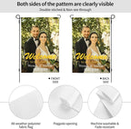 Custom Garden Flag Double Sides Personalized Garden Flags 12x18 Inch Customized Picture Logo Text Yard Flag Banner Signs for Outside Lawn Patio Garden Home Decorating Birthday Christmas Gift