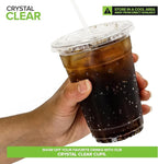 Stock Your Home 16 oz Premium Commercially Compostable Cold Cups (50 Pack), Eco Party Cup, Environmentally Friendly Disposable Sustainable for Water, Wine, Beer Sample