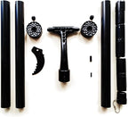 Crevice Weeding Tool with Wheel,Adjustable Handle Length, Allowing for Effortless clearing of Weeds in Corners.
