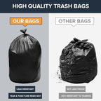 ToughBag 55-60 Gallon Heavy Duty Trash Bags - Contractor Grade, 3 Mil, 40 * 58, Tear Resistant, Gusseted Design for Industrial & Yard Waste(100 packs)