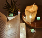 40 Pcs Luminous Mini Resin Owls, Glow in The Dark for Fairy Garden, Garden Miniatures, Plant Décor and Car Accessories