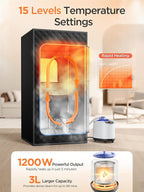 Sauna Box, Portable Sauna for Home, Personal Portable Steam Sauna Tent with 1200W 3L Steamer Heater, 15 Levels, Remote Control, Foldable Chair, Cozy Big Size 36 * 36 * 71 inches