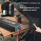 3500W Pure Sine Wave Inverter 12V DC to 110V AC Converter for Home, RV, Truck, Off-Grid Solar Power Inverter with Built-in 5V/2.1A USB, AC Hardwire Port, Remote Controller