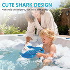 Hot Tub Scum Absorber Shark, 2PCS Reusable Hot Tub Oil Absorbing Floating Sponges for Spa/Pool, Hot Tub Scum Sponge Accessories to Soak Up Oils & Keep Water Clean