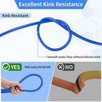 Pressure Power Washer Hose 100 FT x 1/4", Super Flexible Kink Resistant Car Washer Replacement with M22 Fittings & 3/8" Quick Connect Adapters for Ryobi Troy Bilt Flexzilla Greenworks & More, 4200PSI