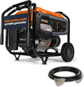 Generac 8,125 Starting Watt Portable Gas Generator - Electric Start - Includes Extension Cord - Home or RV Ready - Quiet, Long Runtime, Emergency Power - 49-State Compliant