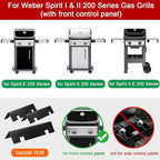 GasSaf 7635 Flavorizer Bars 15.3 for Weber GS4 Spirit II & I E210 S210 E215 E220 S220 Grills(Front-Knob), Replacement Parts for Weber GS4 Spirit 2 Burner Grills, 3PCS Flavor Bar Parts for 67045 69796