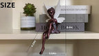 Sitting Fairy Garden Statue,Angel Yard Statues Outdoor,Fairy Gifts for Women Garden Fairy Figurines Outdoor Decor (Brown)