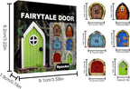Set of 6 Fairy Garden Door Miniature Garden Decor Outdoor Garden Accessory for Gardens Gate Decoration in Yard Landscaping and Indoor Decor