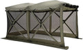 Gazelle Tents™ Tandem Gazebo, Easy Pop-Up Hub Screen Tent, Durable, TriTech Mesh, Waterproof, UV Resistant, 10-Person, Agave Green, 89" x 86" x 156", GG800AG