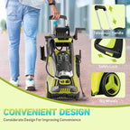 Pressure Washer Power Washer with Touch Screen, 5000PSIIMAX, 4 Quick Connect Nozzles and Foam Cannon, High Pressure Cleaning Machine for Cars Driveways Home Outdoor