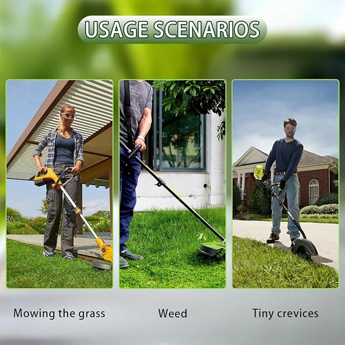 2PCS 6 Inch Weed Eater Blades, 2025 New Steel Wire Grass Trimmer Head，6 Inches Steel Wire Grass Trimmer Head for Electric Battery Powered Cordless String Trimmer（ 6 Blade*2
