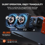 2080w Pure Sine Wave Inverter 12V to 110V Ultra Quiet, Game-Changing Design | 12V to 110 Converter for Home, RV, Camping, Off-Grid & Outdoor Adventures丨DC to AC (LGE-12V-2080Ti)