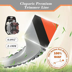 Cluparis 1-Pound Heavy Duty Sawtooth 095 Trimmer Line, Heavy Duty Sawtooth Weed Wacker String 0.095, Weed Eater String .095 inch-by-285ft-1lb Dual Core String Serrated Trimmer Line with Line Cutter
